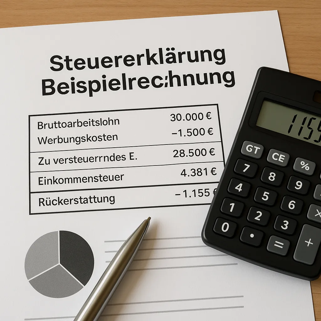steuererklärung beispielrechnung